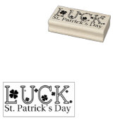 St. Patrick's Day Luck Rubberstempel (Gestempeld)