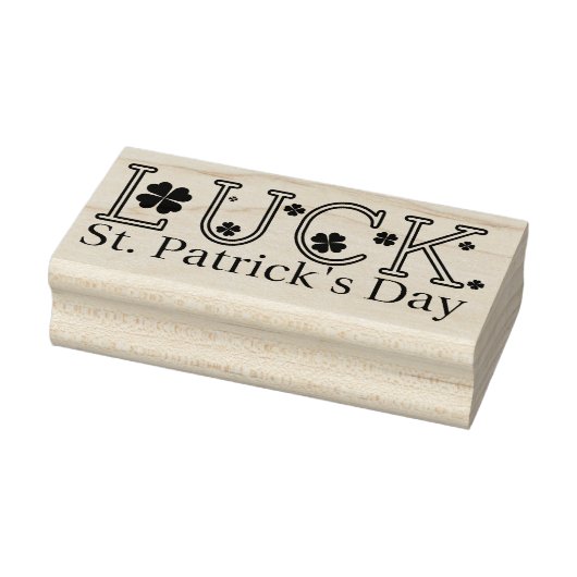 St. Patrick's Day Luck Rubberstempel (Stempel)