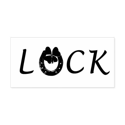 St. Patrick's Day Luck Rubberstempel (Afrduk)