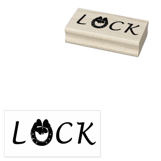St. Patrick's Day Luck Rubberstempel (Gestempeld)