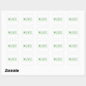St. Patrick's Day Luck Square Sticker (Vel)