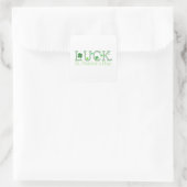 St. Patrick's Day Luck Square Sticker (Tas)