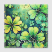 St. Patrick's Day Luck - Waterverf Shamrocks 🍀✨ (Voorkant)