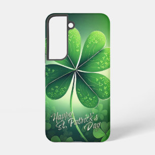 St. Patrick's Day Luck - Waterverf Shamrocks 🍀✨ Samsung Galaxy Hoesje