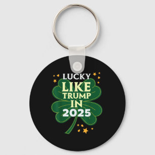 St Patricks Day Lucky als Trump in 2025 Sleutelhanger