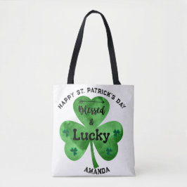 St Patrick's Day Lucky and Blessed Tas