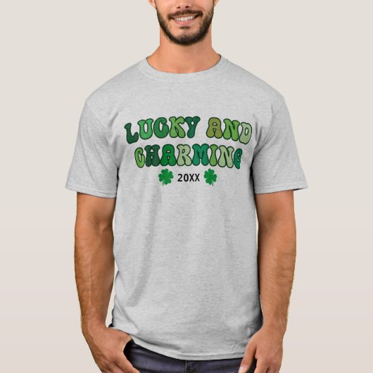 St. Patrick's Day Lucky and Charming T-shirt (Voorkant)