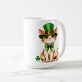 St. Patrick's Day Lucky Cat Koffiemok (Voorkant rechts)