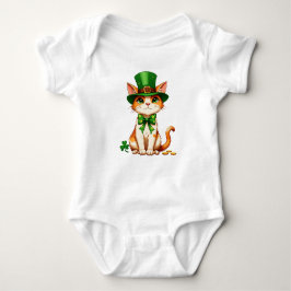 St. Patrick's Day Lucky Cat Romper
