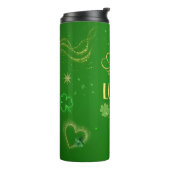 St Patricks Day Lucky Charm Ierse Tumbler Thermosbeker (Gedraaid links)