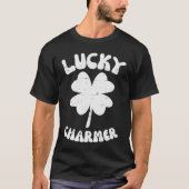 St Patricks Day Lucky Charmer Shamrock Saint Boys T-shirt (Voorkant)