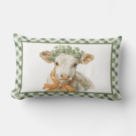  St Patrick's Day Lucky Clover Cow Kussen