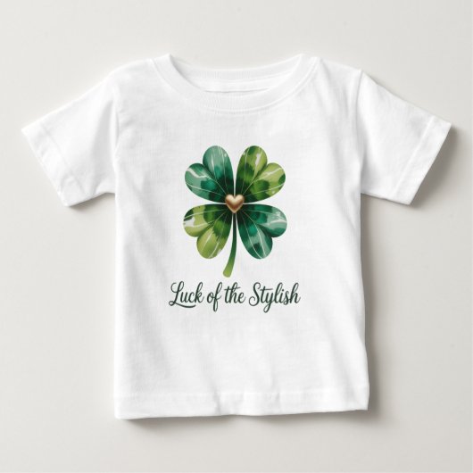St. Patrick's Day Lucky Clover Gouden Hart Groene (Voorkant)