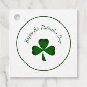 St. Patrick's Day Lucky Clover Green Shamrock Bedankjes Labels (Voorkant)