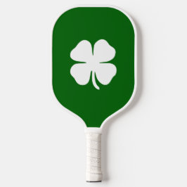 St Patricks Day Lucky Clover Green Stripe Iers Pickleball Paddle