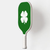 St Patricks Day Lucky Clover Green Stripe Iers Pickleball Paddle (Links)