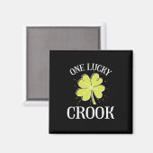St Patricks Day Lucky Crook Gift Magneet (Voorkant / Achterkant)