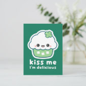 St Patrick's Day Lucky Cupcake Briefkaart (Staand voorkant)