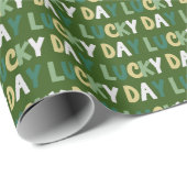 St. Patrick's Day Lucky Day Groen Cadeaupapier (Rol Hoek)