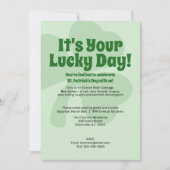 St. Patricks Day - Lucky Day Invitation Kaart (Voorkant)
