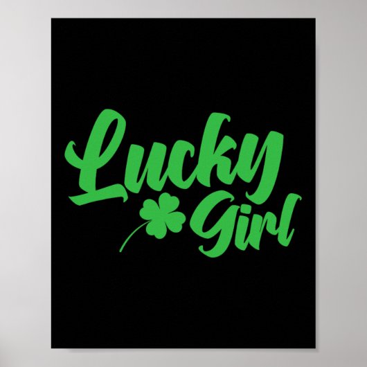 St. Patrick's Day Lucky Girl Poster (Voorkant)