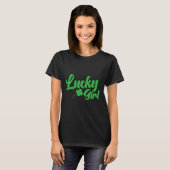 St. Patrick's Day Lucky Girl T-shirt (Voorkant volledig)