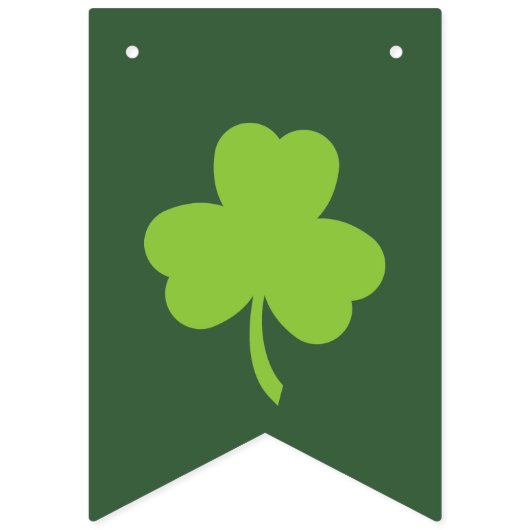 St. Patrick's Day Lucky Green Clover Vlaggetjes (Tweede vlag)