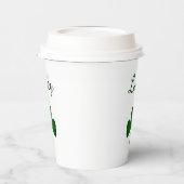 St. Patrick's Day Lucky Green Shamrocks Papieren Bekers (Links)