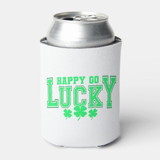 St Patrick's Day Lucky groen bier stijlvol Blikjeskoeler (Blikje Voorkant)