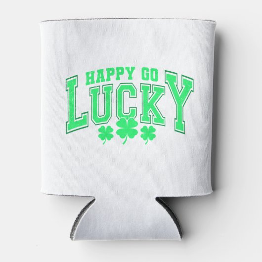 St Patrick's Day Lucky groen bier stijlvol Blikjeskoeler (Voorkant)