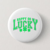 St Patrick's Day Lucky groen bier stijlvol Ronde Button 5,7 Cm (Voorkant)