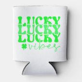St Patrick's Day Lucky groen stijlvol Blikjeskoeler (Voorkant)