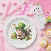 St. Patrick's Day Lucky Hedgehog Papieren Bordje (Feest)