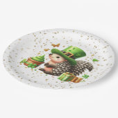 St. Patrick's Day Lucky Hedgehog Papieren Bordje (Gekanteld)