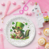 St. Patrick's Day Lucky Hedgehog Papieren Bordje (Feest)