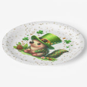 St. Patrick's Day Lucky Hedgehog Papieren Bordje (Gekanteld)