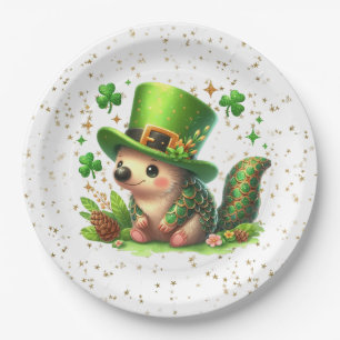 St. Patrick's Day Lucky Hedgehog Papieren Bordje
