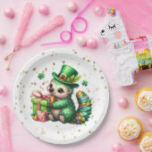 St. Patrick's Day Lucky Hedgehog Papieren Bordje (Feest)