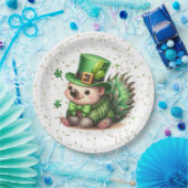 St. Patrick's Day Lucky Hedgehog Papieren Bordje (Feest)