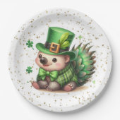 St. Patrick's Day Lucky Hedgehog Papieren Bordje (Voorkant)