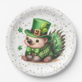 St. Patrick's Day Lucky Hedgehog Papieren Bordje