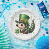 St. Patrick's Day Lucky Hedgehog Papieren Bordje (Feest)