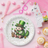 St. Patrick's Day Lucky Hedgehog Papieren Bordje (Feest)