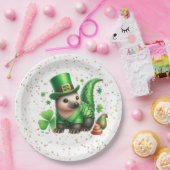 St. Patrick's Day Lucky Hedgehog Papieren Bordje (Feest)