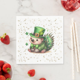 St. Patrick's Day Lucky Hedgehog Servet