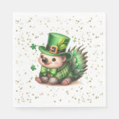 St. Patrick's Day Lucky Hedgehog Servet (Voorkant)