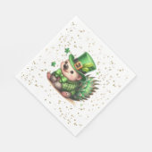 St. Patrick's Day Lucky Hedgehog Servet (Hoek)