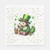 St. Patrick's Day Lucky Hedgehog Servet (Voorkant)