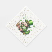 St. Patrick's Day Lucky Hedgehog Servet (Hoek)