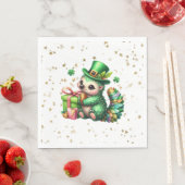 St. Patrick's Day Lucky Hedgehog Servet (Insitu)